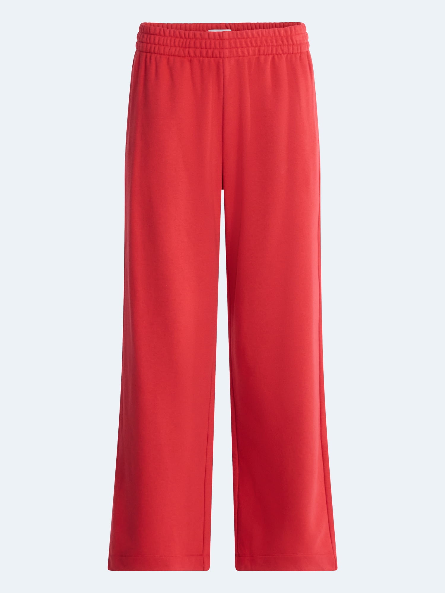 Free Assembly Women's and Women's Plus Wide Leg Sueded Terry Sweatpants, 30" Inseam, Sizes XS-4X