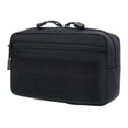 thumbnail image 1 of Bolsa de herramientas pequeña, organizador de bolsas modular horizontal, utilitario, con cremallera, con cerradura, resistente Negro, 1 of 9