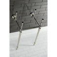 thumbnail image 5 of Kingston Brass VPB30166 Brass Wall Mount Console Sink Legs, Polished Nickel, 5 of 7
