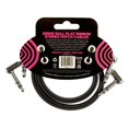 thumbnail image 2 of Ernie Ball Stereo Patch Cable 24 inch Flat Ribbon 2-Pack - Black, 2 of 8