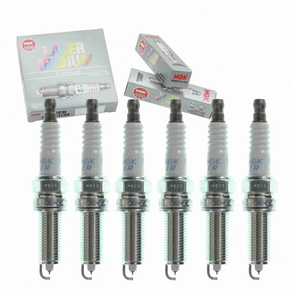 6 pc NGK 9723 Laser Iridium Spark Plugs for 9030 9686 9752 REC8WYPB3 Ignition Wire Secondary