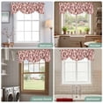 thumbnail image 6 of Tie Up Valances for Windows, Pink Football Ribbon Adjustable Valance Curtains Window Treatment for Living Room/Bedroom, Modern Game Ball Watercolor Rod Pocket Kitchen Curtains & Drapes 42x12 Inch, 6 of 9