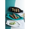 thumbnail image 4 of EeaseCA 1PC Ceramic Tableware Creative Plate Fish Shaped Storage Dish Steak Pan for Restaurant Home Dinner (14inch, Red), 4 of 7