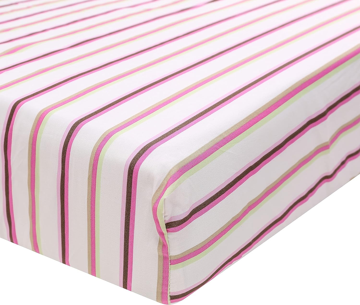 Sweet baba Luxury 4 PC Butterfly Crib Bedding Set, Pink Crib Set for Baby Girls, Microfiber Printed Cotton Nursery Bedding Set Including Comforter/Skirt/2 Crib Sheets