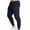 Navy, variant on Mens SweatPants Solid Color Tight Fitting Pockets Fitness Sport Pants Elastic Waist Pants