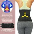 thumbnail image 5 of QRIC Womens Latex Waist Trainer Gym Belt Shapewear Girdle Corset Belt Slim Body Shaper With Double Wasitband, 5 of 6