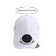 thumbnail image 3 of Leeye Solar Fan Hat Rechargeable Baseball Cap with Built-in Cooling Fan Solar Powered USB Charging Sun Protection Hat for Outdoor Sports Hiking Fishing, D, One Size, 3 of 7