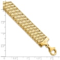 thumbnail image 2 of FJC Finejewelers 14 kt Yellow Gold Fancy Stretch Bracelet 7.25 Inches x 12 mm, 2 of 6