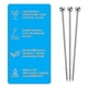 thumbnail image 4 of 15Pcs Cocktail Picks, 4 Inch Reusable Stainless Steel Martini Picks Cocktail Toothpicks for Olives, 4 of 5