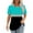 507_Mint Green, variant on V Neck T Shirts for Women Shirt Short Sleeve Formal Casual Spring Summer Clothing Flowing Creases Front Short Sleeve Shirts for Women Green