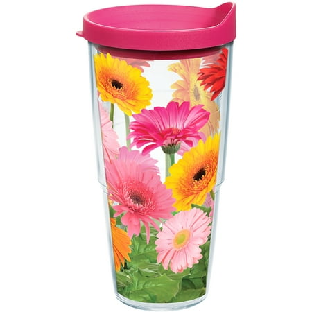 

Tervis Gerbera Daisies Made in USA Double Walled Insulated Tumbler Travel Cup Keeps Drinks Cold & Hot 24oz Classic
