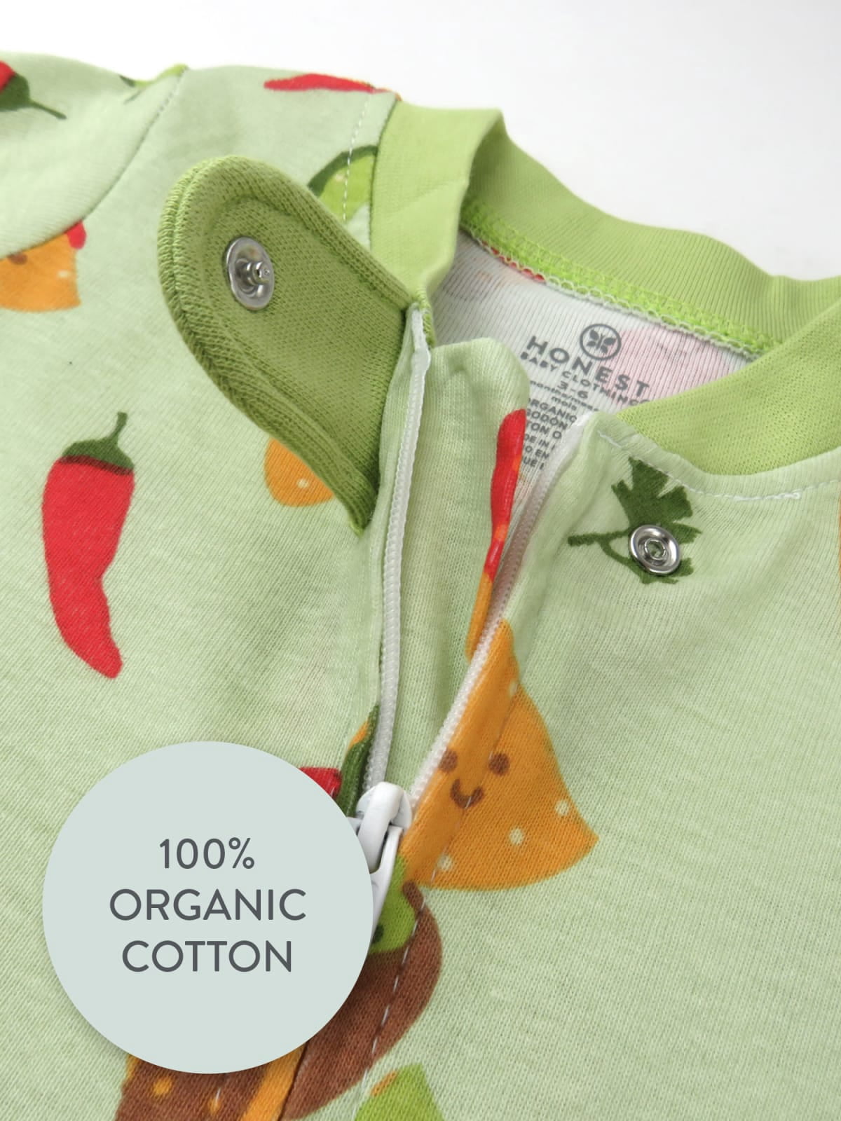 Honest Baby Clothing Organic Cotton Boy/Girl Long Sleeve Sleep N Play, Newborn to 9 Months