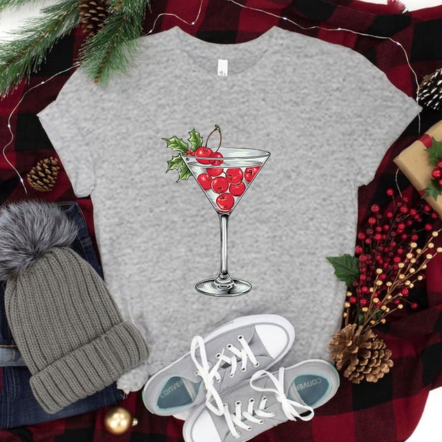 New Fashion Christmas T Shirt Unisex Fashion Casual Short Sleeve Shirt Tee Christmas Loose Harajuku T Shirts