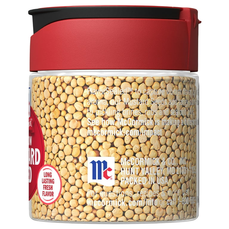 McCormick Kosher Yellow Mustard Seed, 1.4 oz Bottle - Walmart.com
