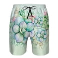 thumbnail image 4 of Naloa Succulent Men's Beach Shorts, Surfing shorts, Swim trunks, Quick Dry Swim Trunks for Surfing Beach Fun - Small, 4 of 9