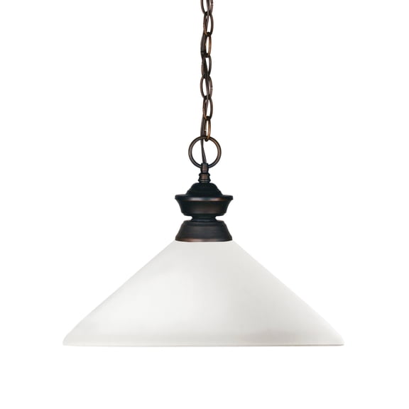 Z-Lite Shark 1 Light Pendant in Olde Bronze