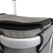 Homz 4670013 2 Wheels Fabric Euro Tote Storage Portable Organizer Cart, Large