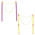thumbnail image 5 of Giant Bubble Wand Rope Set, Detachable Large Bubble String Maker for Outdoor Garden Lawn Beach Party Activities, Manual Bubble Blowing Tool (Yellow), 5 of 5