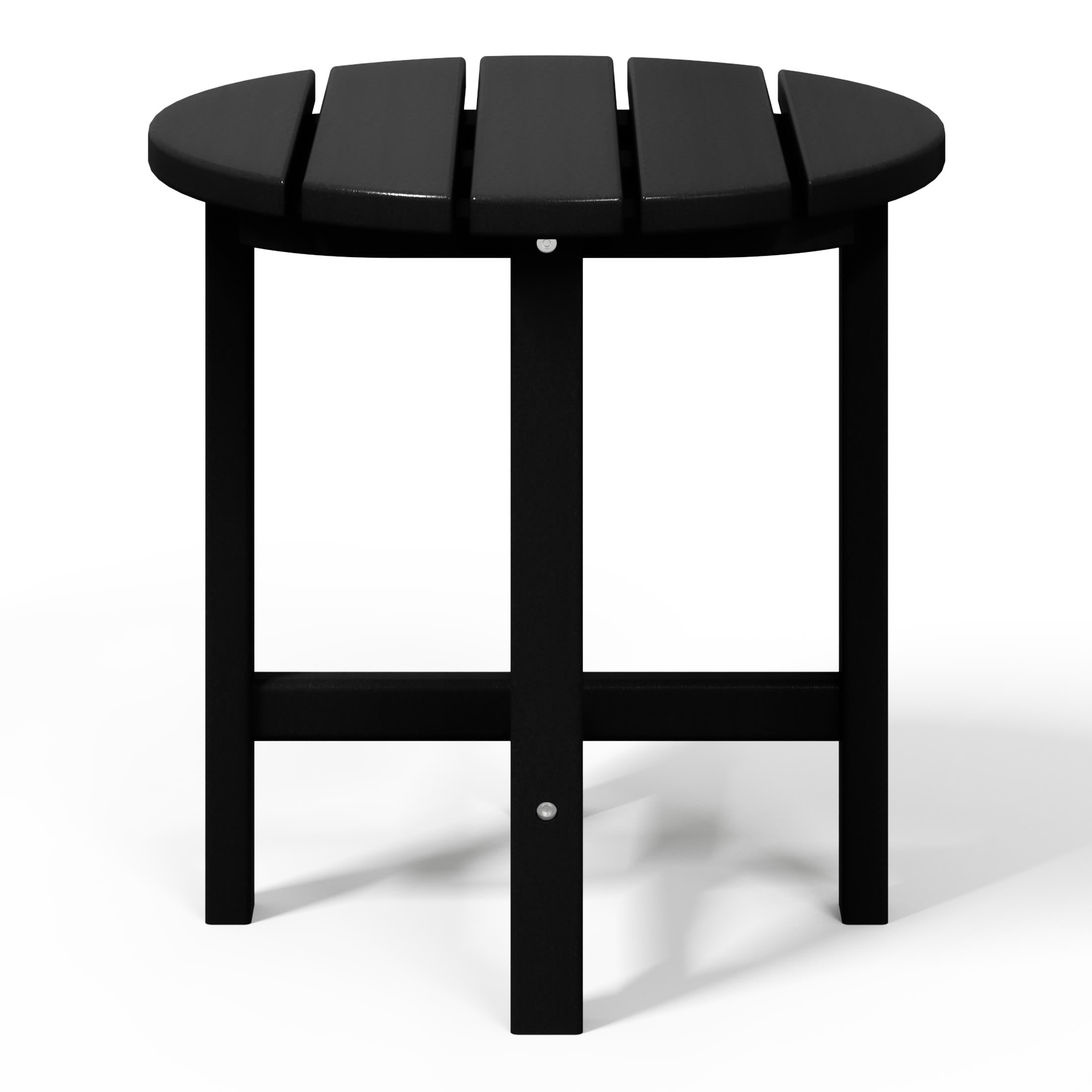 WestinTrends Dylan Outdoor Adirondack Chair With Ottoman And Side Table 3-Piece Set, Black