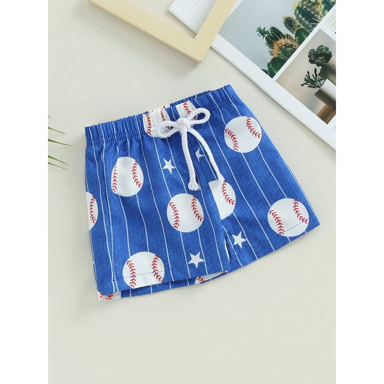 Boys baseball swim trunks sale