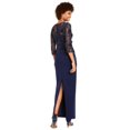 thumbnail image 2 of Adrianna Papell Robe de Colonne Yoke Illusion à Sequins pour Femmes, Bleu, 4, 2 of 2