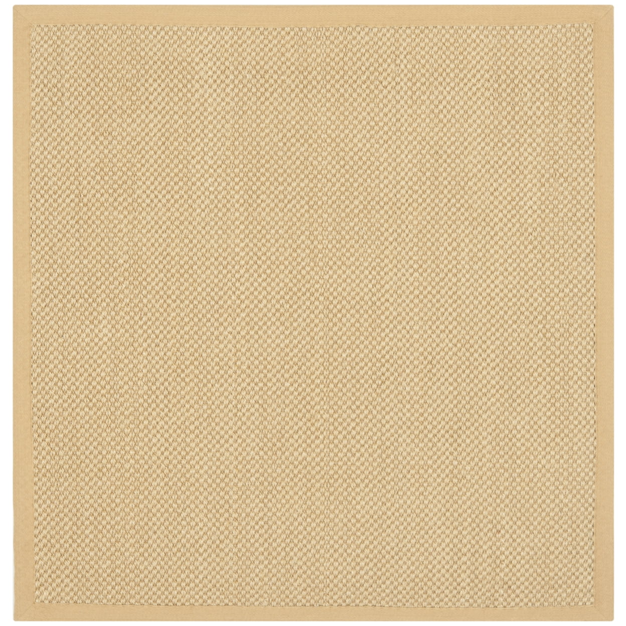 SAFAVIEH Natural Fiber Juniper Border Sisal Area Rug, Maize/Wheat, 4' x 6'