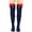 F, variant on HNMKIU Women's Festive Thigh High Stockings Elegant Bowknot Pure Color Over The Knee Long Socks For Holiday Celebration White,One Size