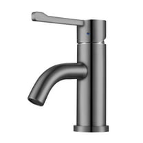Whitehaus Bathroom Faucet With Brushed Stainless Steel Finish WHS0221-SB-BSS