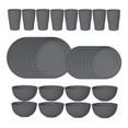 thumbnail image 5 of AQSQ 32 Pcs Plastic Tableware Set Food-grade Reusable Dinner Plates Bowls Cups Service for 8 Dishwasher Safe Non-breakable Dishware for Picnics Parties Family Gatherings, 5 of 6
