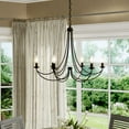thumbnail image 5 of MRN5006IB Quoizel Lighting Mirren Chandelier 6 Light Steel     -Traditional Installation, 5 of 10