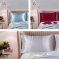 thumbnail image 4 of 4pcs Uralili Satin Pillowcase Set With Eye Mask And Hair Scrunchie – 2 Satin Pillowcases (No Core), Smooth Soft Sleeping Accessories, Home Bedding Decor, 4 of 8