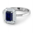 thumbnail image 4 of Best Jewel Moissanite Engagement Ring for Women - 1.6 Ct Moissanite Emerald Cut Moissanite - 14K White Gold Plated Ring - Prong Setting Engagement Ring for Proposal, Wedding, Anniversary Gift, 4 of 7