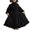 Black, variant on Holloyiver Women's Lolita Retro Dress Halloween Long Sleeve Loose Stand Collar Lace Lantern Sleeve Cute Dress Prom Party Swing Dress