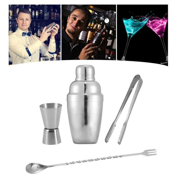 4 Pcs/Set Beverages Cocktail Shaker Bartender Gift Set Margarita Blender Bartender Mixer Bottles Drink Mixer Kit