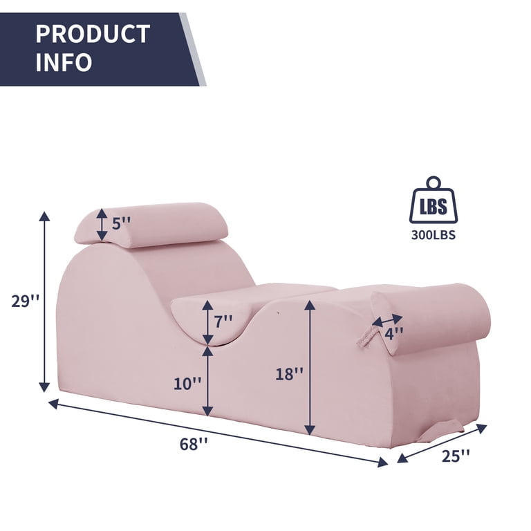 Chaise De Yoga Pilates Iyengar – Pliable, Sans Dossier, Antidérapante, Capacité 300 Kg, 45x41x82,5 Cm, Rose Ou Bleu