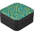 thumbnail image 3 of Grasses and Flowers Personalized Ladies Jewelry Box, Travel Jewelry Box, Ladies Small Jewelry Box, Ring, Necklace, Earring, Jewelry Storage Women Gifts, 3 of 7