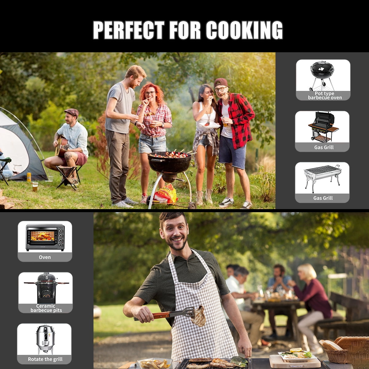 Temmio Smart Bluetooth Wireless Food Meat Thermometer – Digital Cooking  with Wireless Probe – 800Ft Remote Range – with iOS & Android  App, for Smoker, BBQ, Oven, Grill
