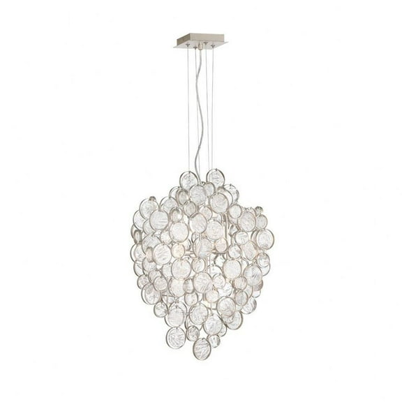 7 Light Chandelier in Traditional and Transitional Style-25 inches Tall and 10.5 inches Wide-Champagne Finish Bailey Street Home 79-Bel-2772668