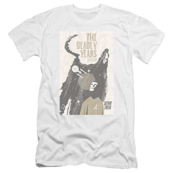 Star Trek Tos Episode 41 Premium Canvas Adult Slim Fit 30/1 T-Shirt White