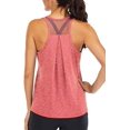 thumbnail image 1 of Workout Tops for Women Loose fit Racerback Tank Tops for Women Mesh Backless Muscle Tank Running Tank Tops, 1 of 2