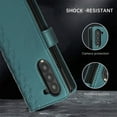 thumbnail image 5 of for Samsung Galaxy Z Fold 7 PU Leather Wallet Case, Elegant Magnetic Buckle Kickstand Wrist Strap Card Slots Drop Protection Shockproof Protective Cover for Samsung Galaxy Z Fold 7, Green, 5 of 8