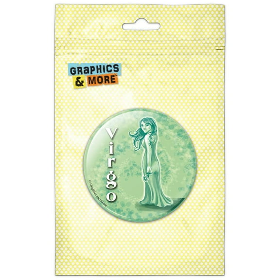 Virgo Zodiac Pinback Button Pin Badge