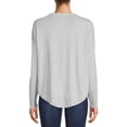 thumbnail image 4 of Time and Tru Women's Long Sleeve Hacci Top (2 Pack), 4 of 5