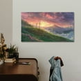 thumbnail image 2 of Christian Wall Art Jesus God Canvas Art Cross And Flower Painting For Livingroom Decor Office Bedroom Decoration, 2 of 7