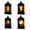 Combination, variant on IFRINID Halloween Mini Led Wind Lantern, Flameless Candle Light With Hanging Hook, Spooky Pumpkin Skeleton Ghost Decor, Tabletop Ornament