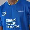 thumbnail image 5 of Ayrton Senna Men's Stripe Soccer T-Shirt - Navy, 5 of 8