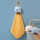 thumbnail image 1 of Toalla de mano de vellón coral para colgar para niños, linda toalla de mano absorbente gruesa con borde de dibujos animados, toalla de mano de cocina, 1 of 6