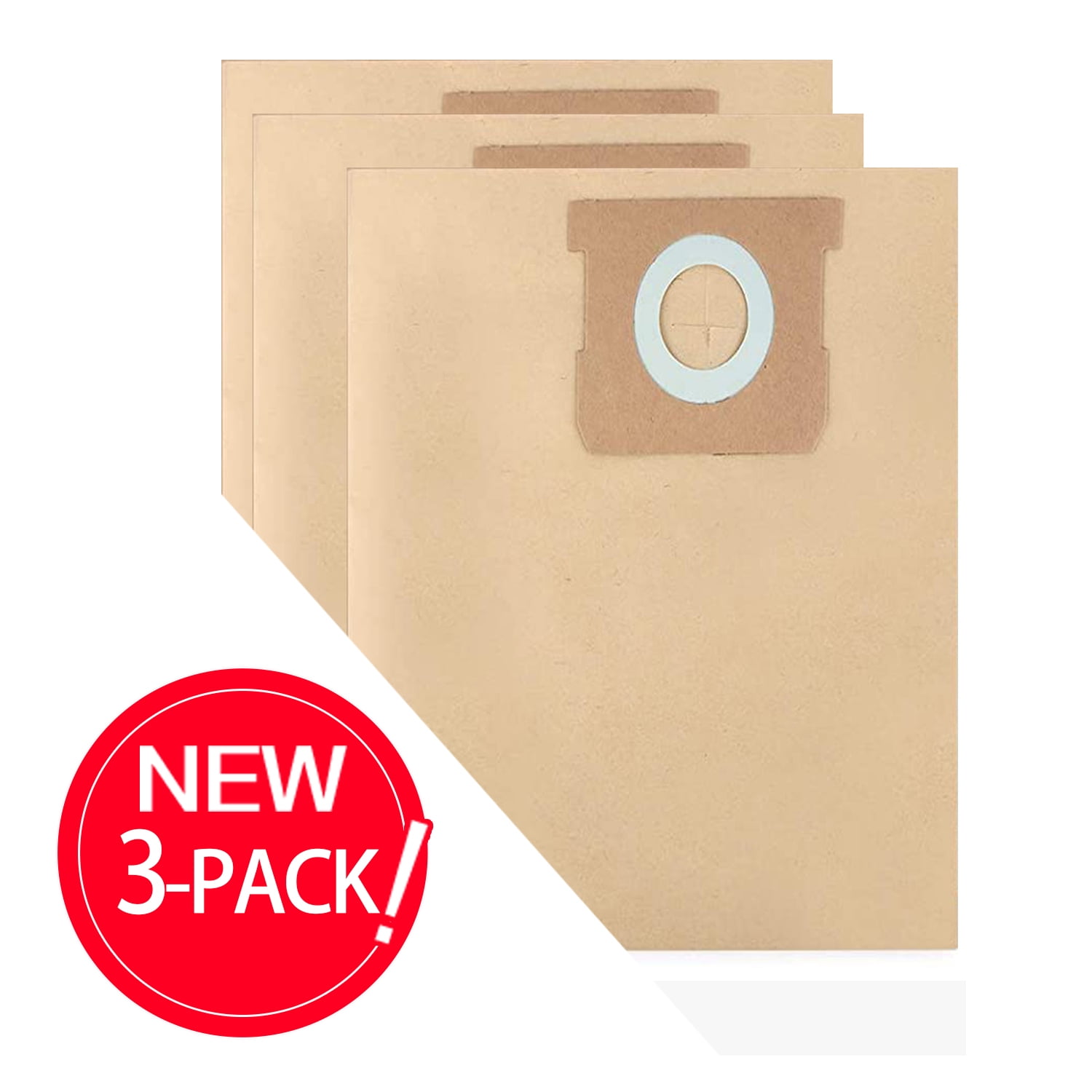 3 PCS Dust Filter Bags Replacement for DeWalt DXVA254040 Dust Bag ,FIT DEWALT 4 Gallon Wet/Dry