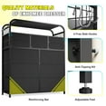 thumbnail image 4 of EnHomee Black Dresser with LED Lights & Charging Station 11 Drawers Fabric Dresser, 4 of 9