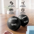 thumbnail image 3 of Kit 2 Balones Medicinales de 10 kg Negro Muuk Fitness, 3 of 6
